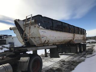 Selling Off-Site - 2013 Germanic Triaxle Demolition Trailer c/w Lift Axles, VIN 2G9DS3532DT097013. Located at 5717 - 84 Street SE Calgary, AB Call Johnnie @ 403-990-3978 For Further Information and Viewing. Buyer Should View Trailer. VIN 2G9DS3532DT097013