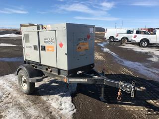 Wacker Neuson Portable Generator G-14 14KW c/w 3 Cyl Diesel, Showing 8726 Hours S/N 20142942
