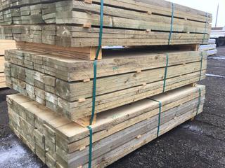 Lift of 1x6 - 6' Rough Pressure Treated Fence Boards,  84 Pcs/Lift, Control # 7541.