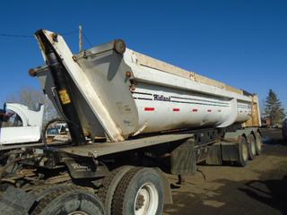 Selling Off-Site - 2012 Midland Triaxle End Dump VIN 2MFB2R5D7CR006613 Located at 5717 - 84 Street SE Calgary, AB Call Johnnie @ 403-990-3978 For Further Information and Viewing.