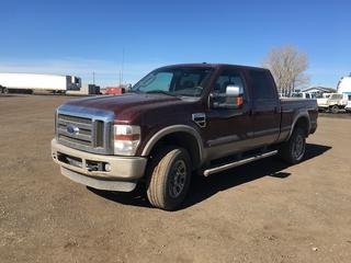 2009 Ford F350 Lariat Super Duty King Ranch Crew Cab 4x4 P/U c/w V8 Powerstroke Diesel, Auto, A/C, Sunroof, Showing 292,821 Kms, VIN 1FTWW31R49EA16855. Requires Repair & Maintenance.