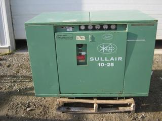 Selling Off-Site -  25 HP Sullair Model 10-25 Air-Cooled Rotary Screw Air Compressor, Untested. Located at 400 Industrial Rd A, Cranbrook, B.C. V1C 4Z3. Viewing By Appointment Only & For More Information, Please Call Bill @ 250-829-0677.