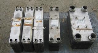 Selling Off-Site - (5) ITT Standard Brazepak Stainless Steel Plate and Frame Coolers. Models: 1 x FP5X20-90, 450 PSIG,  (1 ¼” NPT),  3 x BP415-093, 435 PSIG (1” NPT, 1 x FP10X20L-80, 450 PSIG (2 ½” NPT).   Located at 400 Industrial Rd A, Cranbrook, B.C. V1C 4Z3. Viewing By Appointment Only & For More Information, Please Call Bill @ 250-829-0677.