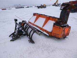 Caytec Equipment 90 In. Snow Plow, Model SPCJ16125, SN 0108306 w/ Salt-Dogg Salt Spreader, 8 Ft. x 4 Ft. (Row 3)