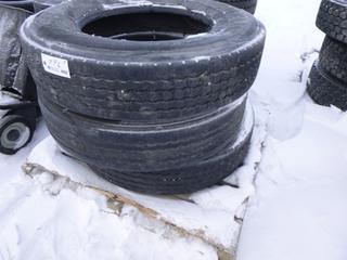 (2) Michelin Tires, 11R24.5, (1) Firestone Tire 11R24.5 (Row 1)