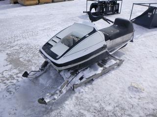 1973 Bombardier 400 Blizzard Snowmobile c/w 1,185 Kms, SN 341602641 *Note: Does Not Run, Engine Missing Parts* (Row 5)