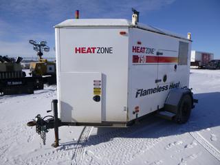2015 Thawzall H750 80 KW S/A Heater c/w Cummins Engine, Showing 3373 hours, Pintle Hitch, 235/85R16 Tires, VIN 1T9BT1617FA576025 *Note: Needs Boost, Needs New Batteries, Fans Not Working* (East Fence)