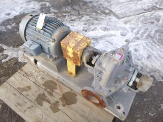 Flowserve Pump w/ Baldor 3 Phase Industrial Motor, Model M2334T, SN 1132201CHP0013 (Row 3)