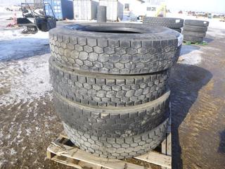 (4) Bridgestone V-Steel 11R24.5 Tires (Row 1)