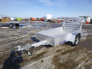 Unused 2021 Aluma 548LW S/A Utility Trailer c/w 2 In. Ball, Deck 8 Ft x 4 Ft 7 In, GVWR 2,000 Lb, LED Light Package, ST 175/80R13 Tires, VIN 1YGUS0819MB227966 (East Fence)