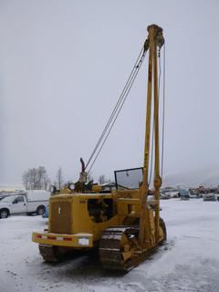 Caterpillar Pipelayer Side Boom C/w Diesel, Manual, 20" Tracks At 85%, Approx 20' Boom, Gravity Works, Showing 316.9 Hours. SN 56162A349