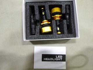 Unused Auhder LED Mini Head Light Kit, Model B08398DG17, Cree Chips, 40 W / 9 V-36 V (B1)