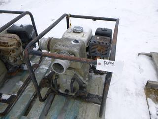 3 In. Trash Pump with Honda GX240 8.0 Motor *Note: Turns Over* (Row 2)