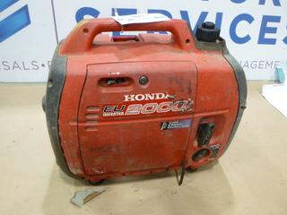 Honda EU2000I Inverter, Gas Powered *Note: Fire Damage, Working Condition Unknown* (O-4-2)