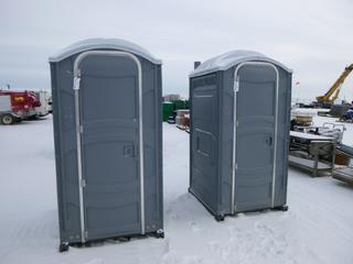 (2) Portable Toilet with Urinal, 44 In. x 44 In. x 7 Ft. (Row 2)