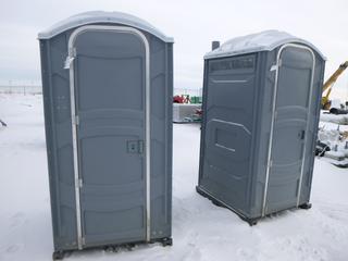 (2) Portable Toilet with Urinal, 44 In. x 44 In. x 7 Ft. (Row 2)