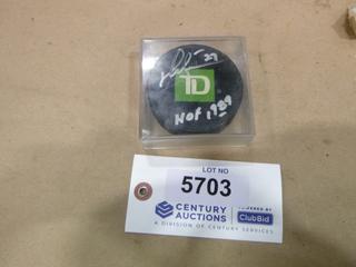 Autographed Darryl Sittler Hockey Puck "1989" * Note: No COA* (Office)
