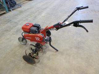 Unused Honda F501 Rotor Tiller GCAAK c/w 36 In. Blade Width, SN FZAZ-1055350 *Note: Smoke Damage* (T-1-2)