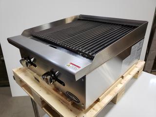 Model ATRC-24CAH1 2-Burner Radiant Charbroiler w/ Independent Manual Control NG *UNUSED* *Note: Item Cannot Be Removed Until March 22nd*