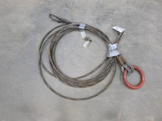 (1) Shaws 9/16 In. Wire Rope Sling (M-3-3)
