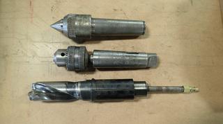 LFA 1/32- 5/8in Drive Chuck C/w (1) 5 1/2in Carbide Interchangeable Head Drill Insert And (1) Rotor C5 Center Insert