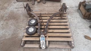 2in Ball Tow Hitch C/w (2) 4.10/3.50-4 Tires