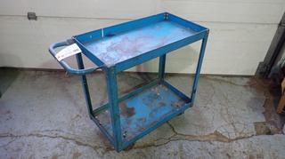 30in X 12in X 28in 2-Tier Metal Shop Cart