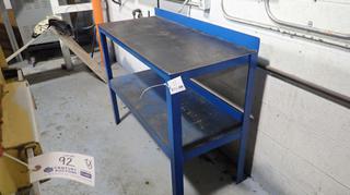 48in X 21in X 38in 2-Tier Metal Shop Bench