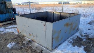 48 1/2in X 96 1/2in X 37in Metal Storage Tank *Note: Buyer Responsible For Load Out, Item Located At 6802 39ST LEDUC, For More Information Call Eugene @780-566-1831*