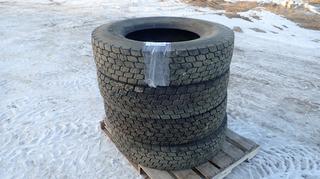 Qty Of (4) Hercules 11R24.5 Tractor Trailer Tires *Note: Item Located At 6802 39ST LEDUC, For More Information Call Eugene @780-566-1831*