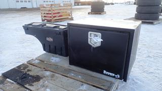 (1) 24in X 18in X 18in Truck Storage Underbody Box And (1) Swing Box Case *Note: Item Located At 6802 39ST LEDUC, For More Information Call Eugene @780-566-1831*