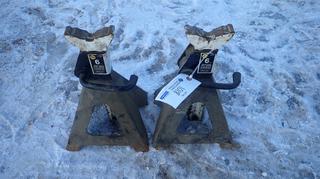 (2) Omega 6-Ton Heavy Duty Jack Stands *Note: Item Located At 6802 39ST LEDUC, For More Information Call Eugene @780-566-1831*