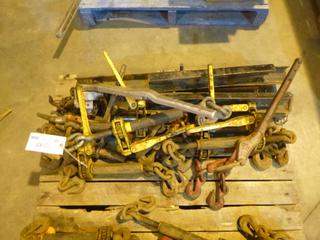 Qty Of Ratchet Load Binders, Lever Load Binders And Stake Posts *Note: Item Located At 6802 39ST LEDUC, For More Information Call Eugene @780-566-1831*