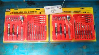 (2) Toolshop 29-Piece Quick Change Drill And Driver Sets *Unused*