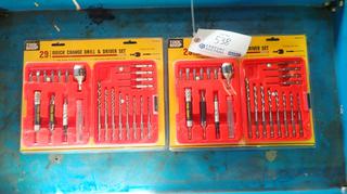 (2) Toolshop 29-Piece Quick Change Drill And Driver Sets *Unused*