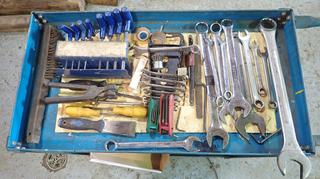 Qty Of Assorted Hand Tools Includes: Wrenches, Allen Keys, Hex Keys, Wrenches And Screwdrivers