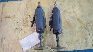 (2) Powerfist Pneumatic Rotary Grinders