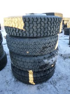 Qty Of (8) 225/70 R19.5 Tires w/ Rims *(2) Unused*  *Note: Item Located At 6802 39ST LEDUC, For More Information Call Eugene @780-566-1831*