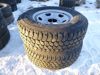 (1) Goodyear Wrangler And (1) Toyo Open Country 275/70 R18 Tires w/ Rims *Unused*  *Note: Item Located At 6802 39ST LEDUC, For More Information Call Eugene @780-566-1831*