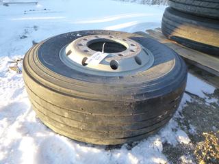 GT Radial 285/70 R19.5 Tire w/ Rim  *Note: Item Located At 6802 39ST LEDUC, For More Information Call Eugene @780-566-1831*