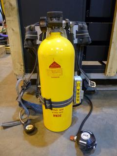 Scott Self Contained Breathing Apparatus w/ Open Circuit, Pressure Demand Entry & Escape And AV-2000 Full Face Piece Assembly *Unused*  *Note: Item Located At 6802 39ST LEDUC, For More Information Call Eugene @780-566-1831*