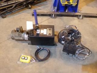 Bucher Hydraulics 12V Hydraulic Pack C/w Distribution Box And Remote *Note: Item Located At 6802 39ST LEDUC, For More Information Call Eugene @780-566-1831*