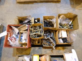 Qty Of Nuts, Bolts, Washers, Nails, U-Bolts, Hitch Pins And Clevis's *Note: Item Located At 6802 39ST LEDUC, For More Information Call Eugene @780-566-1831*