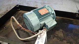 Powerbloc Model 22EY4E 1hp 575/600V 3-Phase Motor. SN D6107636