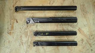 (2) 6 3/4in X 3/4in, (1) 10in X 3/4in And (1) 7 7/8in X 7/8in Interchangeable Head Boring Bars