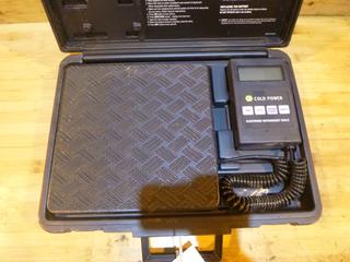 Napa Cold Power 110kg Cap. Electronic Refrigerant Scale. SN 19030028 *Note: Item Located At 6802 39ST LEDUC, For More Information Call Eugene @780-566-1831*