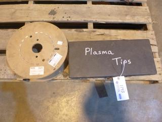 Qty Of Plasma Tips C/w Gas Shielded 1.1mm Cored Wire *Note: Item Located At 6802 39ST LEDUC, For More Information Call Eugene @780-566-1831*