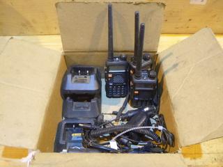 Qty Of (3) Retevis RT-5R Two-Way Radios C/w Li-ion Battery Chargers, (3) 120V Car Adapters And (1) 10V Wall Adapter *Note: Item Located At 6802 39ST LEDUC, For More Information Call Eugene @780-566-1831*