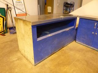 96in X 32in X 42in Work Bench w/ Stainless Steel Top  *Note: Item Located At 6802 39ST LEDUC, For More Information Call Eugene @780-566-1831*