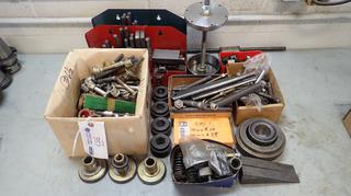 Qty Of Assorted Clamps, Shims, Nuts, Bolts, Chuck Bolts And Misc Supplies